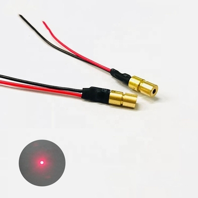 Запчасти Тип лазерных деталей 638nm 5mw Модуль латунного диода с индивидуальными размерами