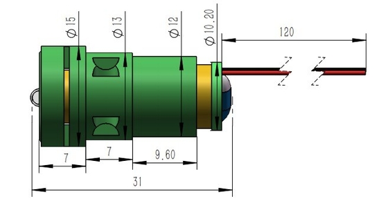Высокоточный режим мощности CW Green Line Laser для температурного диапазона от -10 до 50 °C